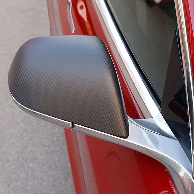 Car Rear View Mirror Cover for 2017-2020 Dry Carbon Fiber Side Mirror Cover Trim Accessories,Matte B