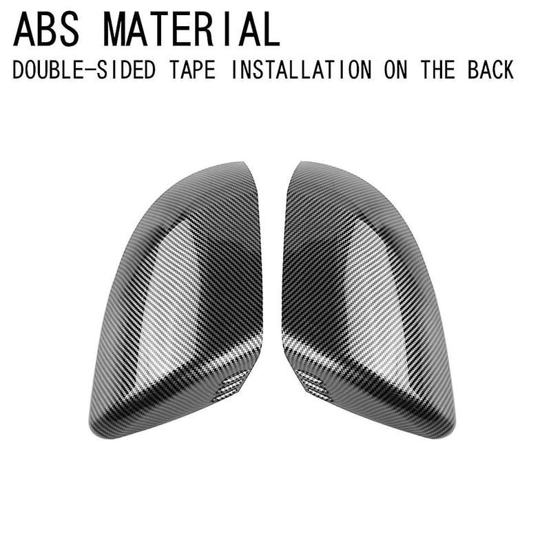 Car Rear View Mirror Cover Caps Trim Frame for 2024+ Car Trim Accessories Carbon Fiber Pattern