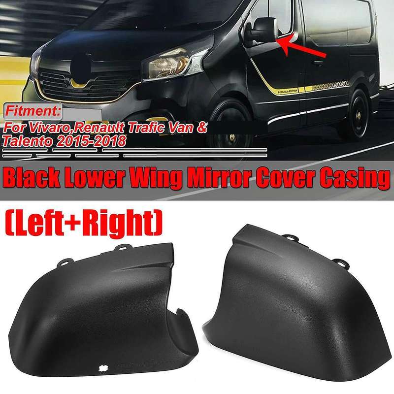 Car Rear View Lower Wing Mirror Cover Cap Casing Bottom for Vivaro Trafic Van Talento 2015-2018