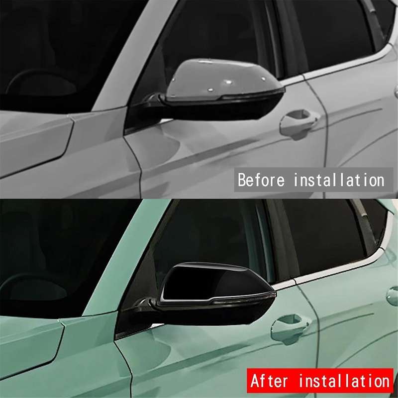 Car Rear View Mirror Cover Caps Trim Frame for 2024+ Car Trim Accessories Bright Black