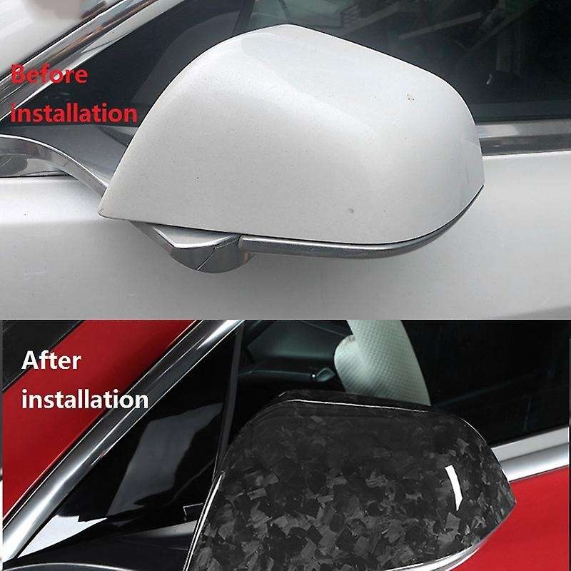 Car Rear View Mirror Cover for 2016-2020 Carbon Fiber Side Mirror Cover Protective Trim Accessories