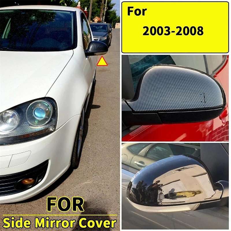 Car Rear View Mirror Cover Side Mirror Cover Cap for Golf 5 MK5 2003-2009