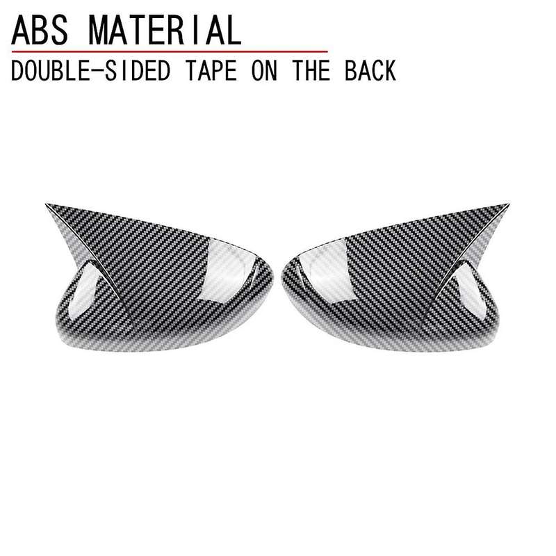 Car Rear View Mirror Cover Side Wing Mirrors Cover Housing Cap for City 2020 Carbon Fiber Pattern R