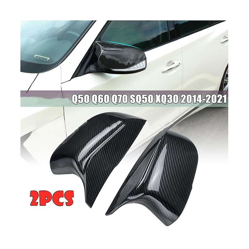 Car Rear View Mirror Cover Side Wing Cover Housing Cap for Q50 Q50s Q70 Q60 Qx30