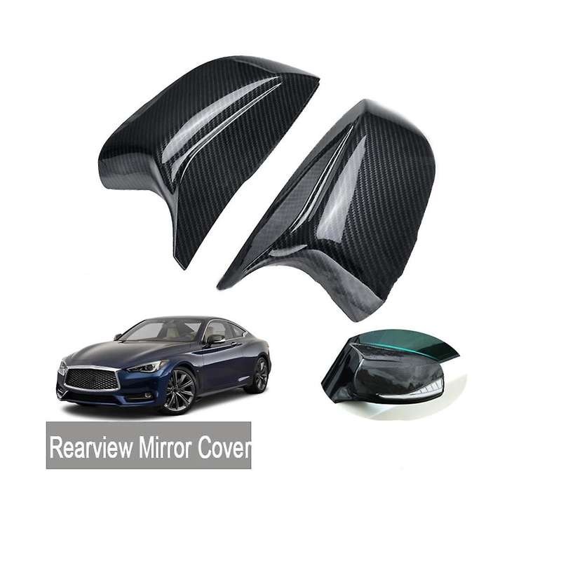 Car Rear View Mirror Cover Side Wing Cover Housing Cap for Q50 Q50s Q70 Q60 Qx30