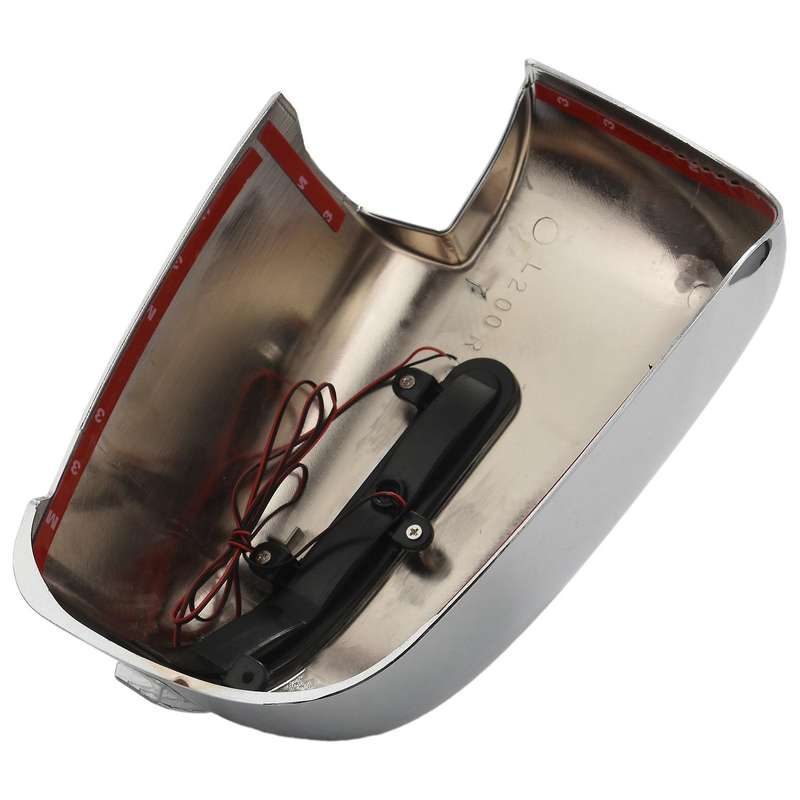 Car Rear View Mirror Cover with LED Lights Exterior Parts Accessories ABS for L200 Triton 2016 2017