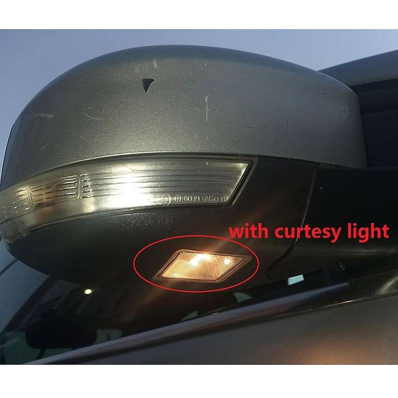 Car Rear View Mirror Housing Frame Trim with Puddle Lamp Hole for Focus MK3 MK2 2012-2018 Mondeo MK4