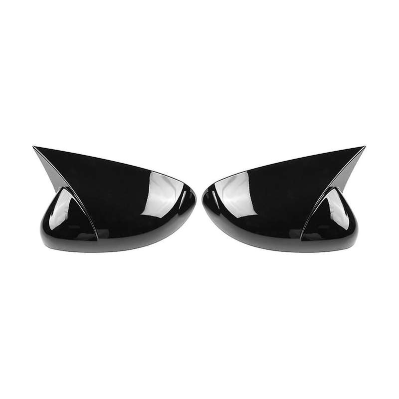 Car Rear View Mirror Cover Side Wing Mirrors Cover Housing Cap for City 2020 Gloss Black Rhd