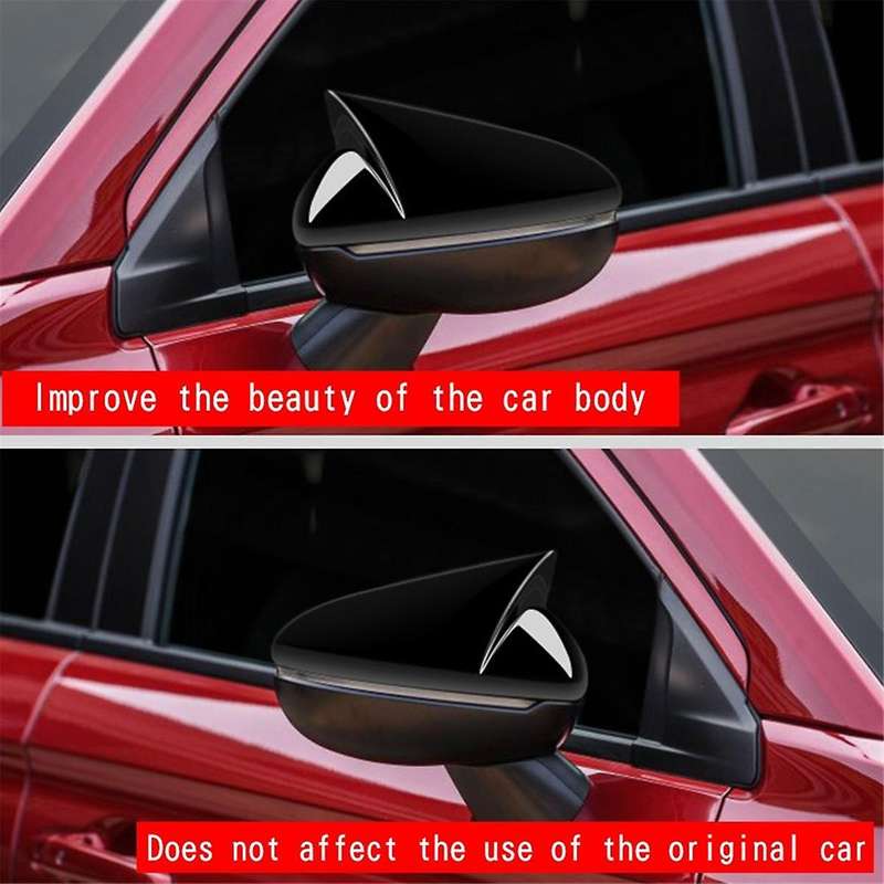 Car Rear View Mirror Cover Side Wing Mirrors Cover Housing Cap for City 2020 Gloss Black Rhd