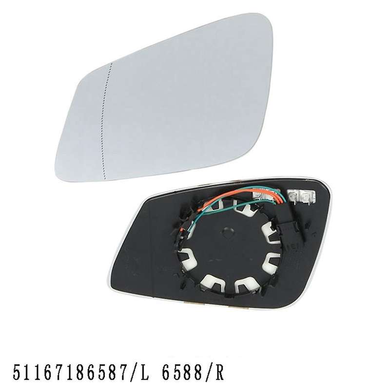 Car Rear View Mirror Glass Lens with Wire 4 Pins Left Right Heated for 5 6 7 Series X3 51167186587 5