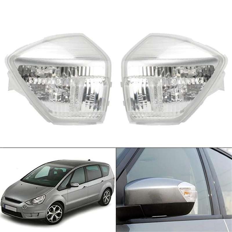 Car Rear View Mirror Turn Signal Lamp Cover for C-max 2010-2017 Wing Door Mirror Indicator Cover Ca