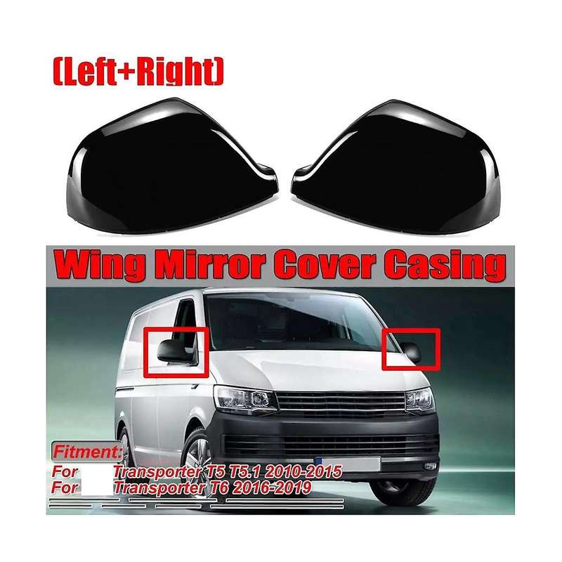 Car Rear View Side Wing Mirror for Transporter T5 T5.1 2010-2015 T6 2016-2019 Rearview Cover Cap