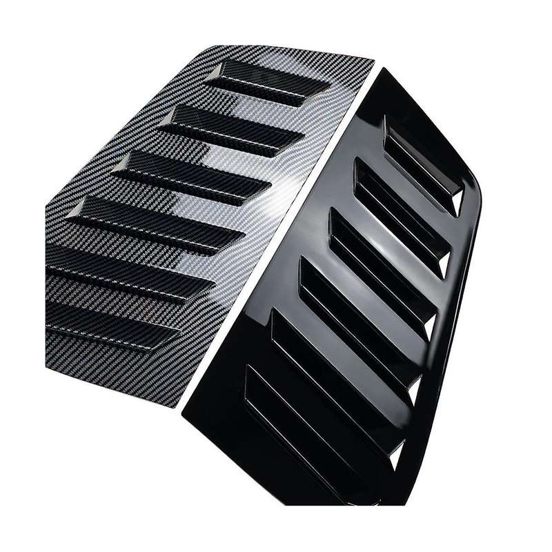 Car Rear Window Louver Shutter Side Vent Cover Trim 9n 2001-2009 Bright Black
