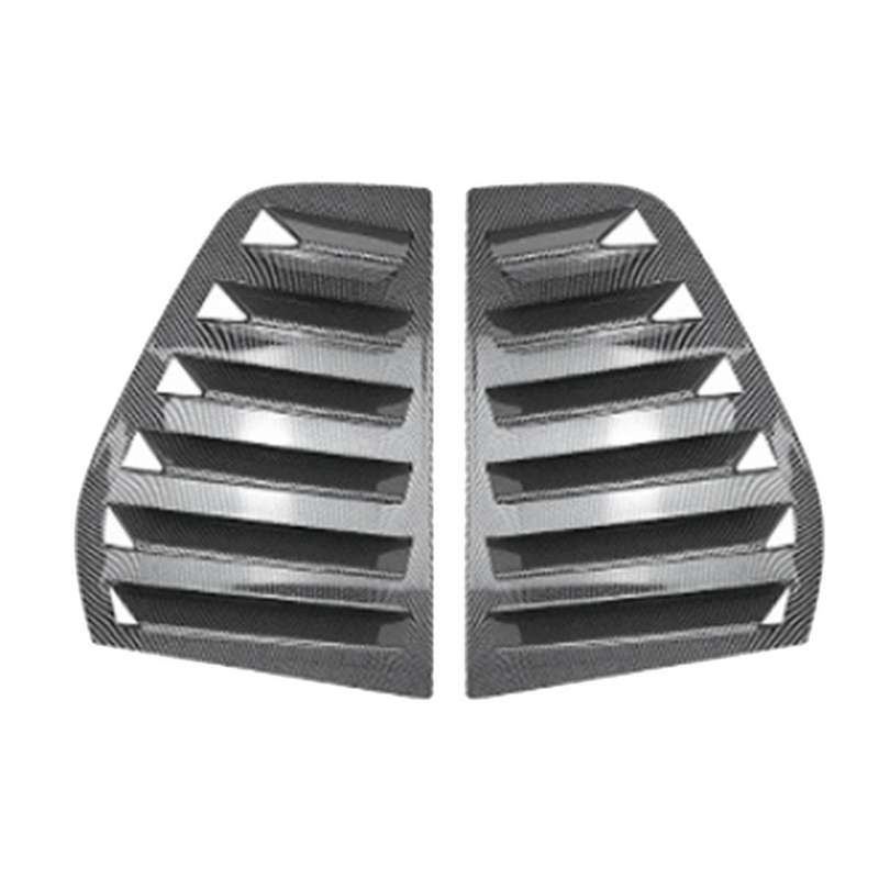 Car Rear Window Louver Shutter Trim Cover Golf MK5 2003-2008 Scoop Shade Decorate Carbon Fiber