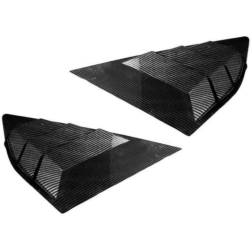 Car Rear Window Blinds Side Tuyere Louvers Vent Rear Window Louvers for Focus ST MK3 Hatchback, Carb