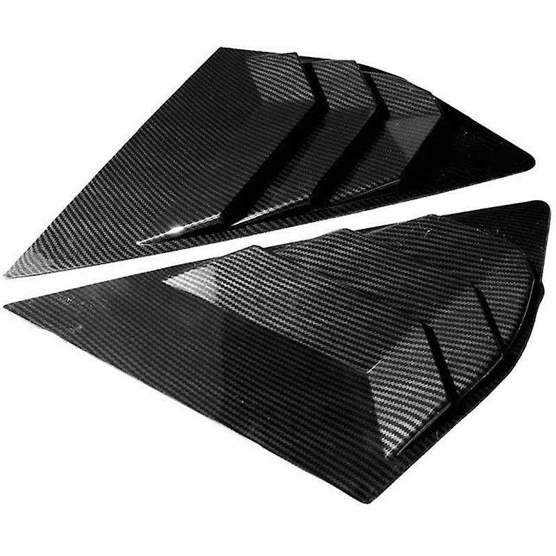 Car Rear Window Blinds Side Tuyere Louvers Vent Rear Window Louvers for Focus ST MK3 Hatchback, Carb