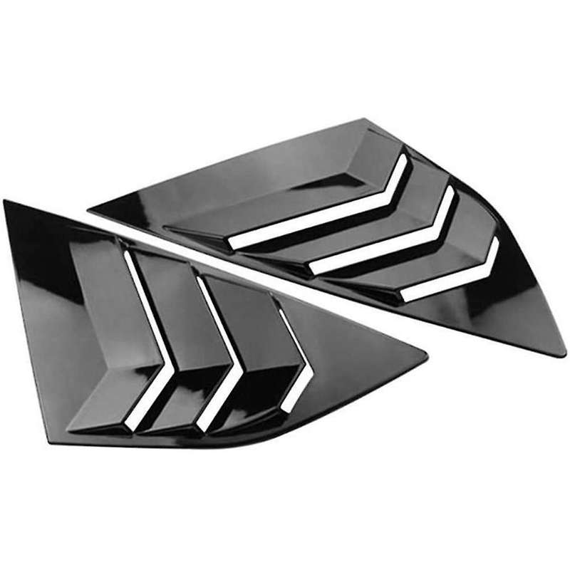 Car Rear Window Blinds Side Tuyere Louvers Vent Rear Window Louvers for Focus ST MK3 Hatchback, Brig