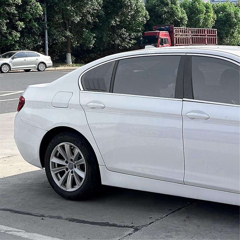 Car Rear Window Shutter Cover Trim Window Louver Side Vent Trim for 5 Series F10 525i 530i 2011-2017