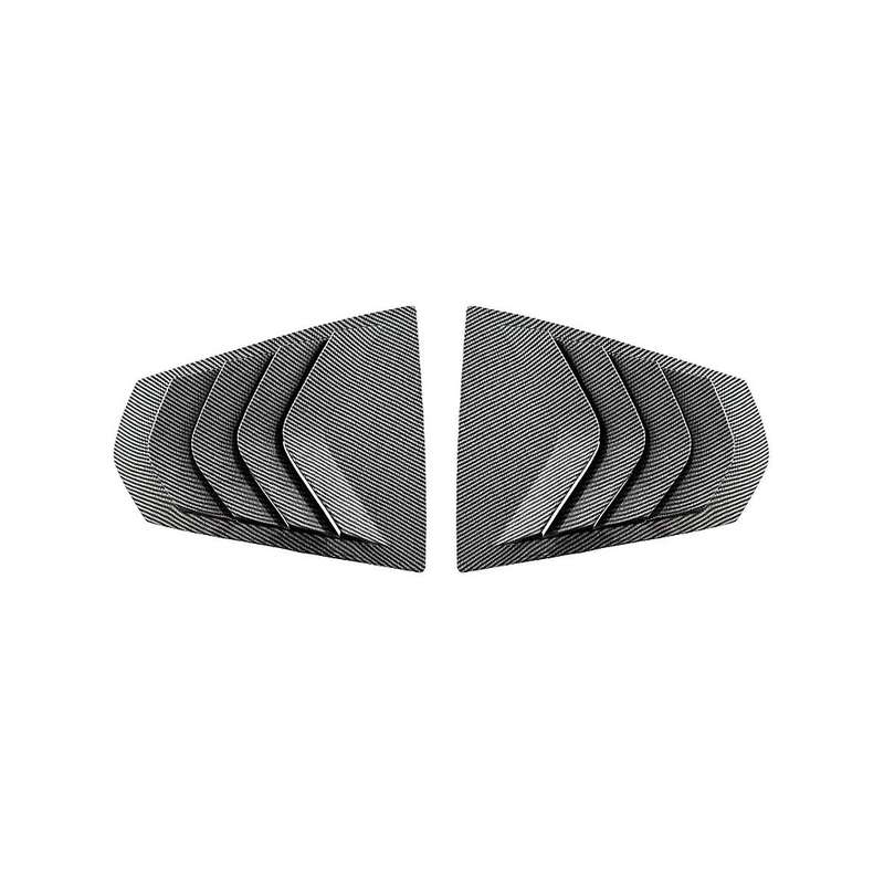Car Rear Window Louvers Triangle Shutter Sticker Trim Accessories for 3 Series G28 G20(carbon)