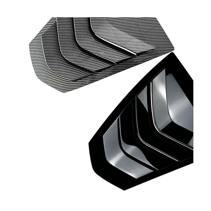 Car Rear Window Louvers Triangle Shutter Sticker Trim Accessories for 3 Series G28 G20(carbon)