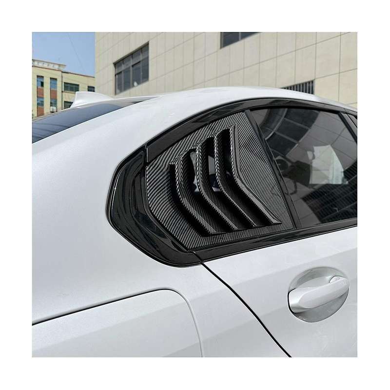 Car Rear Window Louvers Triangle Shutter Sticker Trim Accessories for 3 Series G28 G20(carbon)