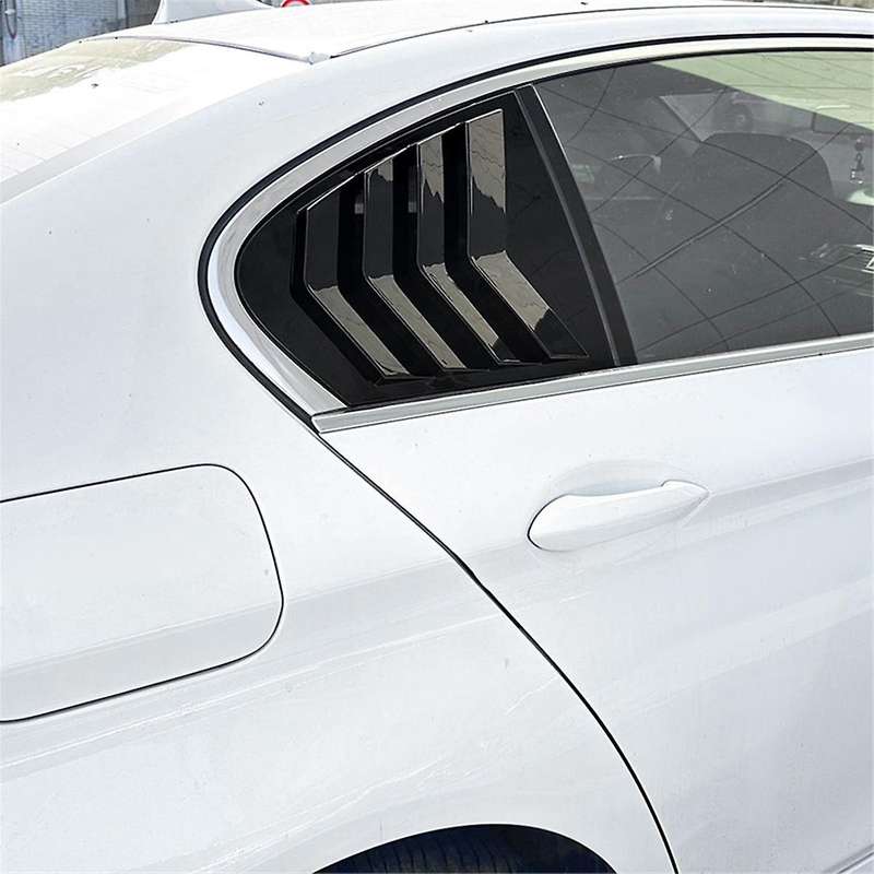 Car Rear Window Shutter Cover Trim Window Louver Side Vent Trim for 5 Series F10 525i 530i 2011-2017