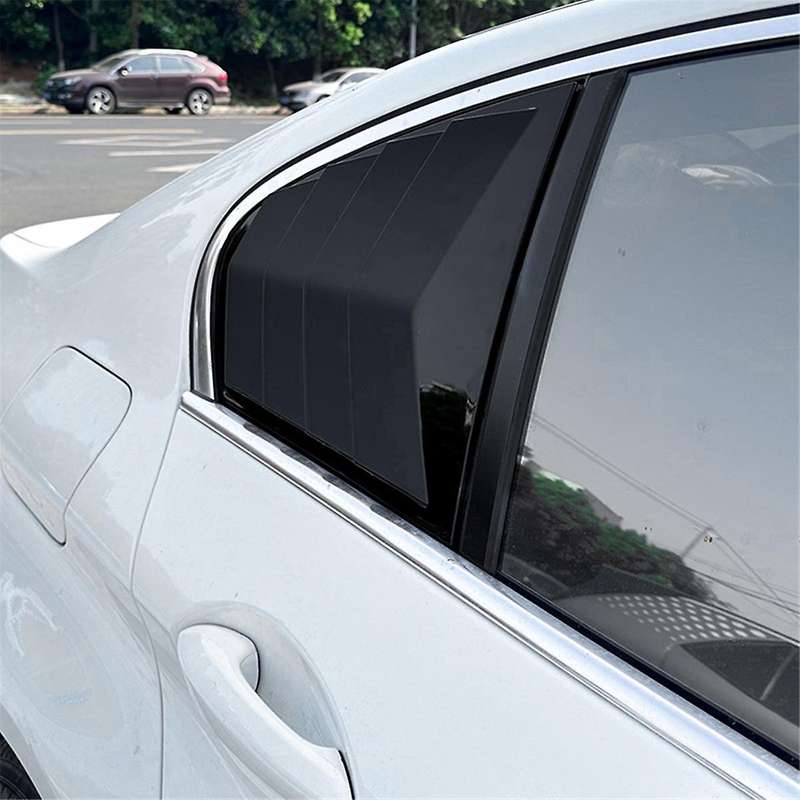 Car Rear Window Shutter Cover Trim Window Louver Side Vent Trim for 5 Series F10 525i 530i 2011-2017