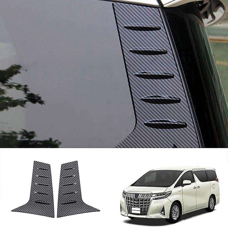 Car Rear Window Side Spoiler C Pillar Side Cover Trim for Alphard Vellfire 30 Series 2016 2017 2018
