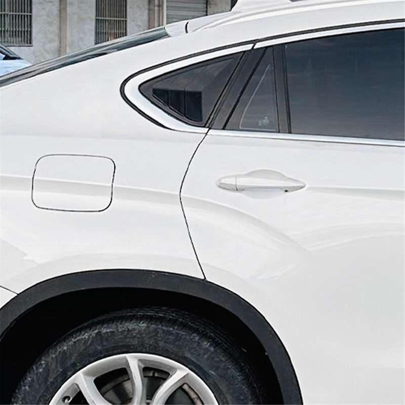 Car Rear Window Shutter Cover Trim Window Louver Side Vent Trim for X6 F16 2015-2019 Gloss Black