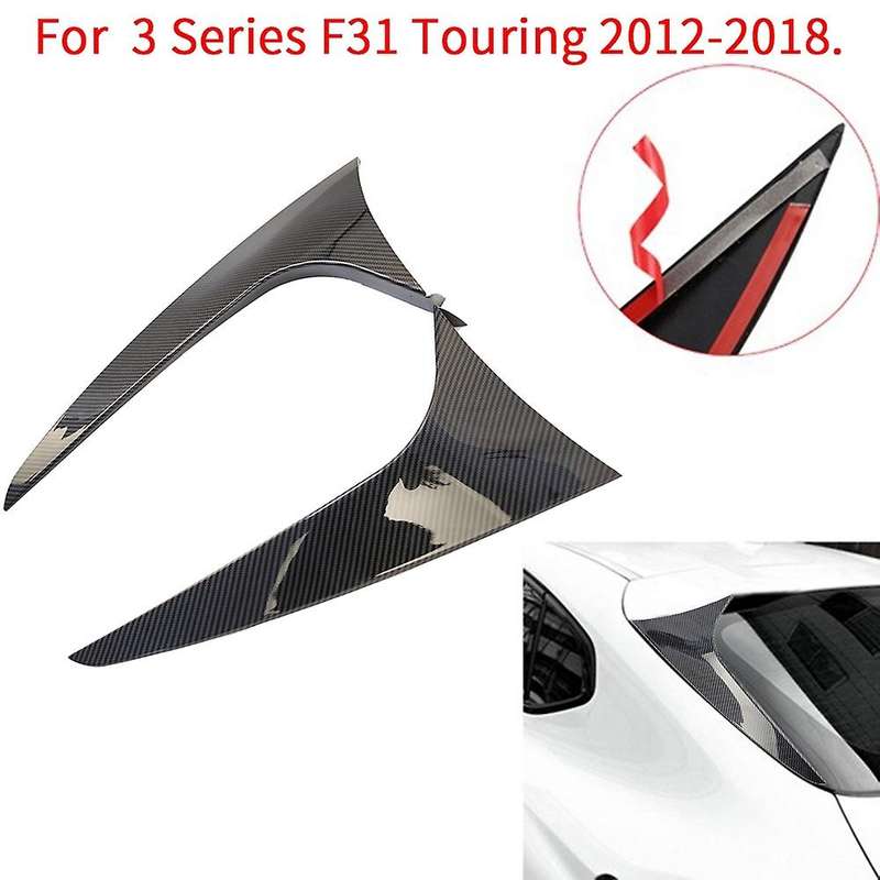 Car Rear Window Side Spoiler Trim for - 3 Series F31 Touring Wagon 2012-2018 Side Wing Roof Stickers