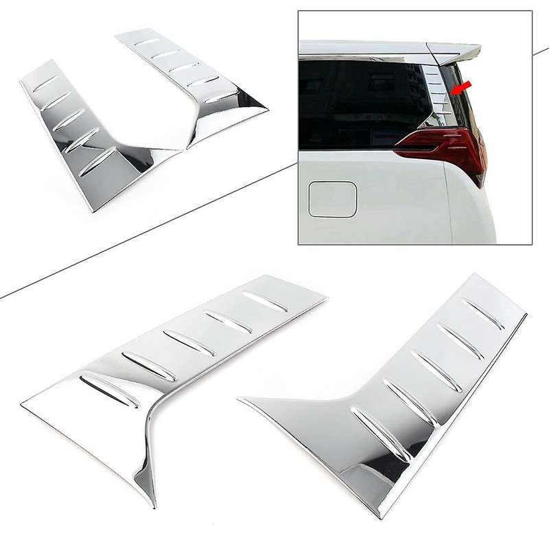 Car Rear Window Side Spoiler C Pillar Side Cover Trim for Alphard Vellfire 30 Series 2016 2017 2018
