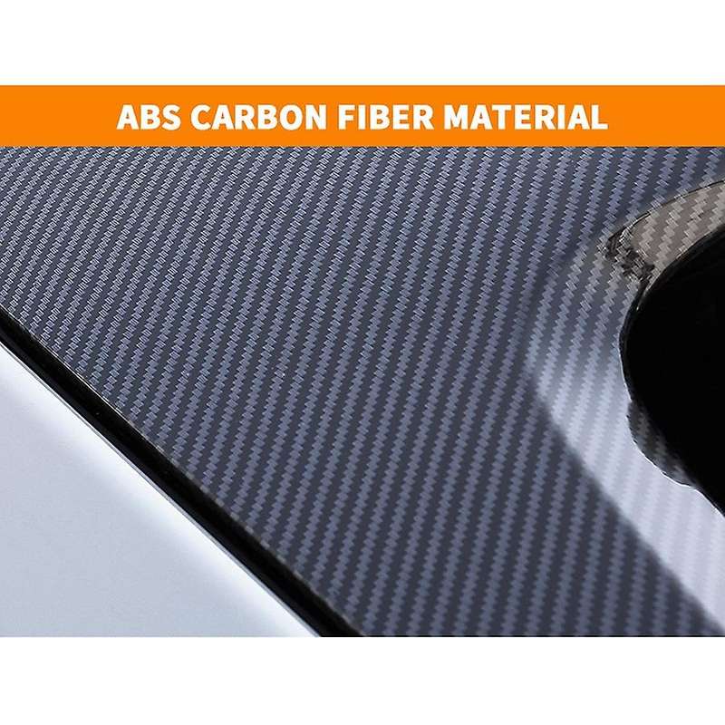 Car Rear Window Side Spoiler Canard Splitter Decorative Frame Trim for Refit 2020 2021 Carbon Fiber
