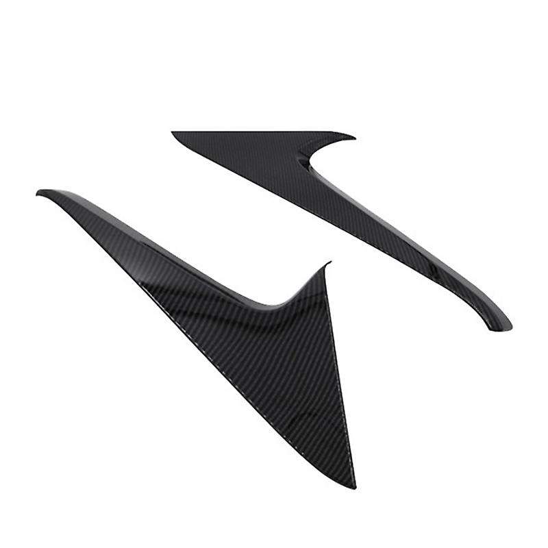 Car Rear Window Side Spoiler Canard Splitter Decorative Frame Trim for Refit 2020 2021 Carbon Fiber