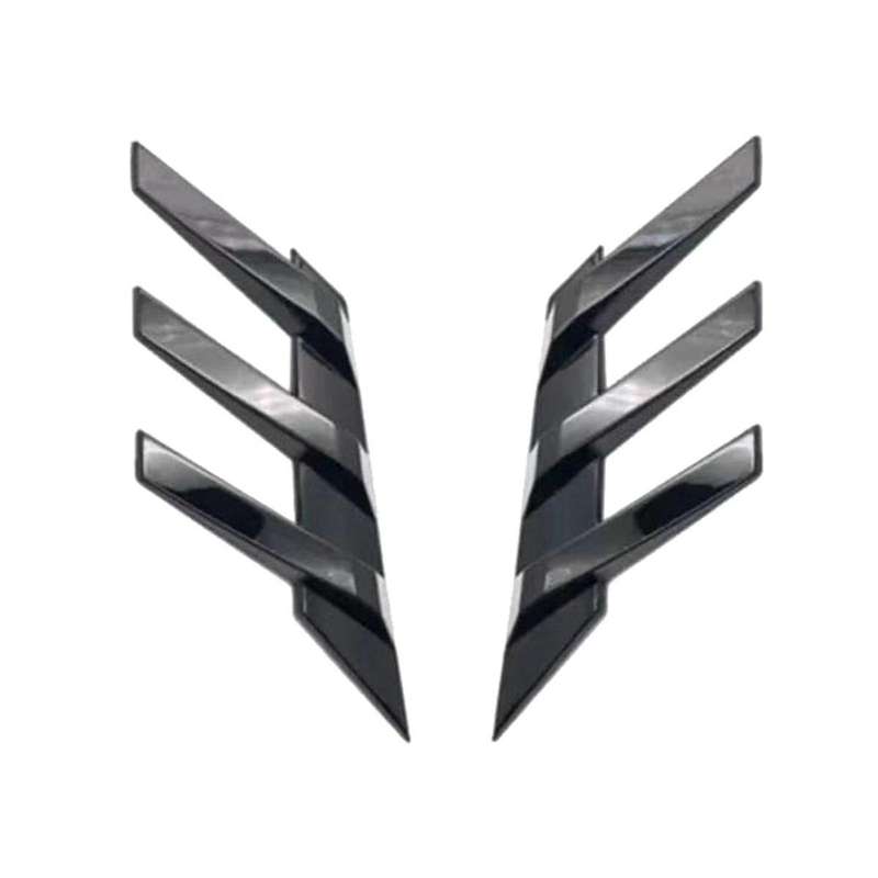 Car Rear Window Side Spoiler Splitter Trim Triangle Louver Window Sunshade for -V V 2022 2023(Black)