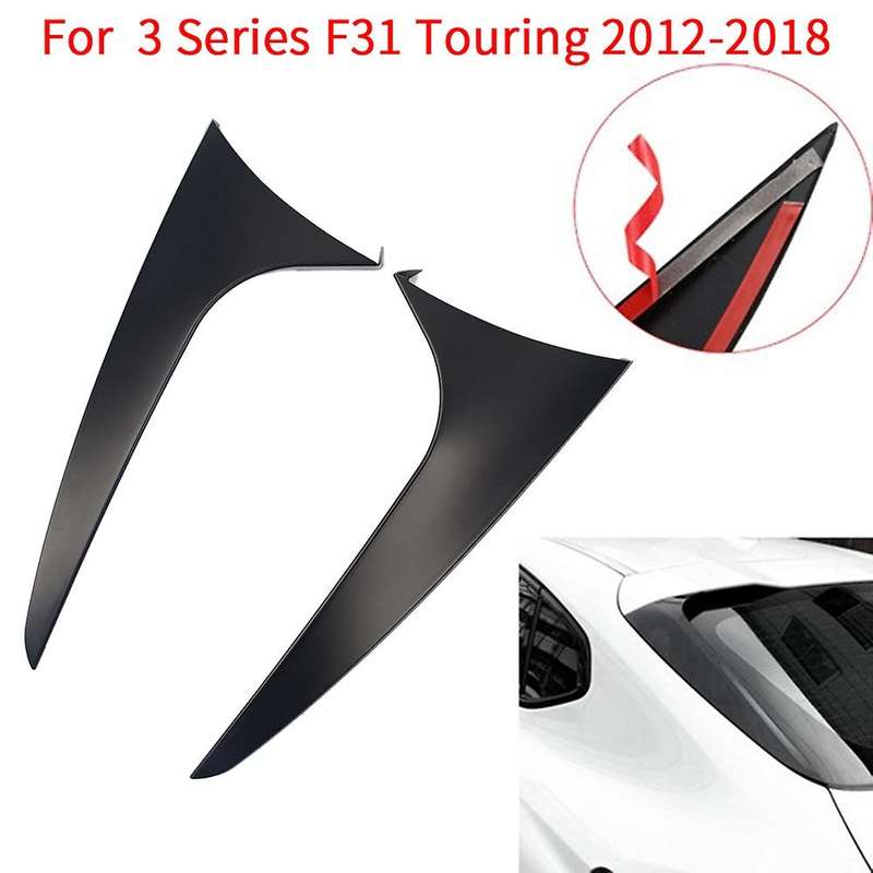 Car Rear Window Side Spoiler Trim for - 3Series F31 Touring Wagon 2012-2018 Side Wing Roof Stickers