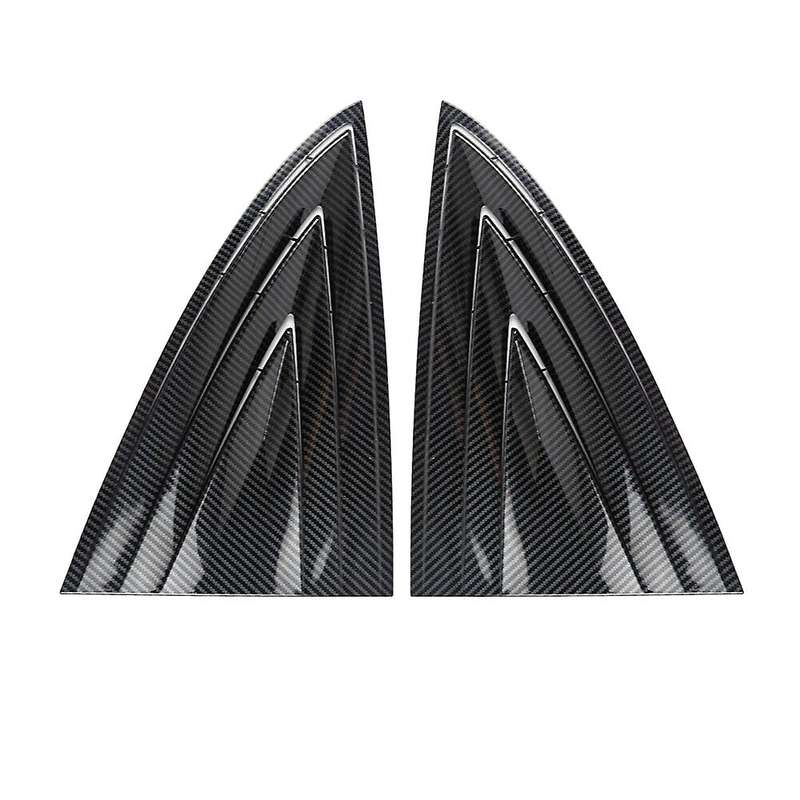 Car Rear Window Triple-Cornered Louver Shutter Cover Window Louvers Spoiler Panel for Model 3 2017-2