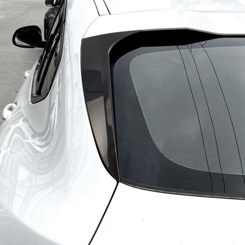 Car Rear Window Side Spoiler Trim for X4 G02 2019+ Side Wing Roof Stickers Cover Carbon Fiber Patter