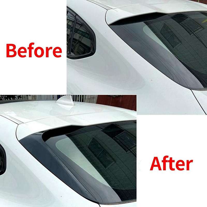 Car Rear Window Side Spoiler Trim for X4 G02 2019 2020 2021 Side Wing Roof Stickers Cover Matte Blac