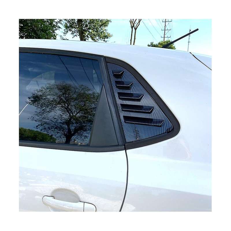 Car Rear Windows Triangle Blinds Cover Stickers for 2011-2017 Abs Cover Stickers(balck)