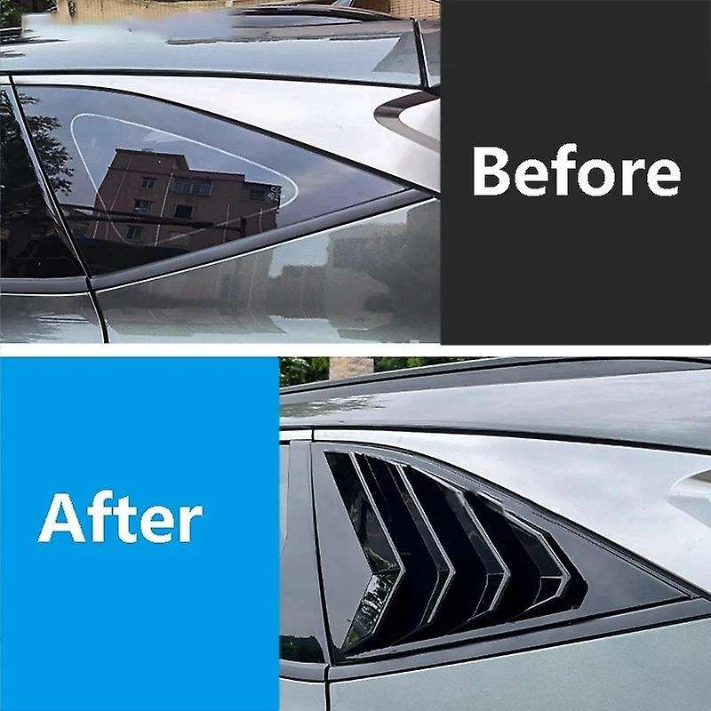 Car Rear Window Triple-cornered Shutters Cover Rear Side Window Ventilation Hole Shutters Stickers f