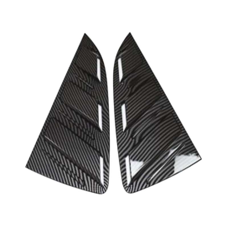 Car Rear Windows Triangle Blinds Cover Stickers for 2011-2017 Abs Cover Stickers(carbon)
