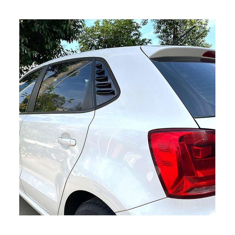Car Rear Windows Triangle Blinds Cover Stickers for 2011-2017 Abs Cover Stickers(carbon)
