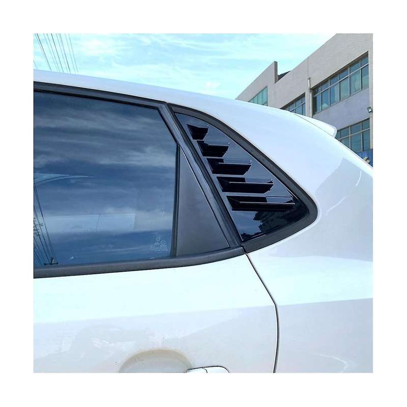 Car Rear Windows Triangle Blinds Cover Stickers for 2011-2017 Abs Cover Stickers(carbon)