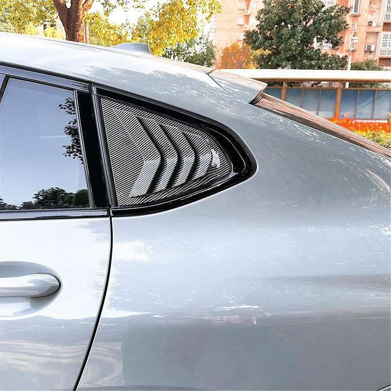 Car Rear Windows Triangle Louver Cover Sticker for X4 G02 2018+ Car Windows Triangular Trim Carbon F