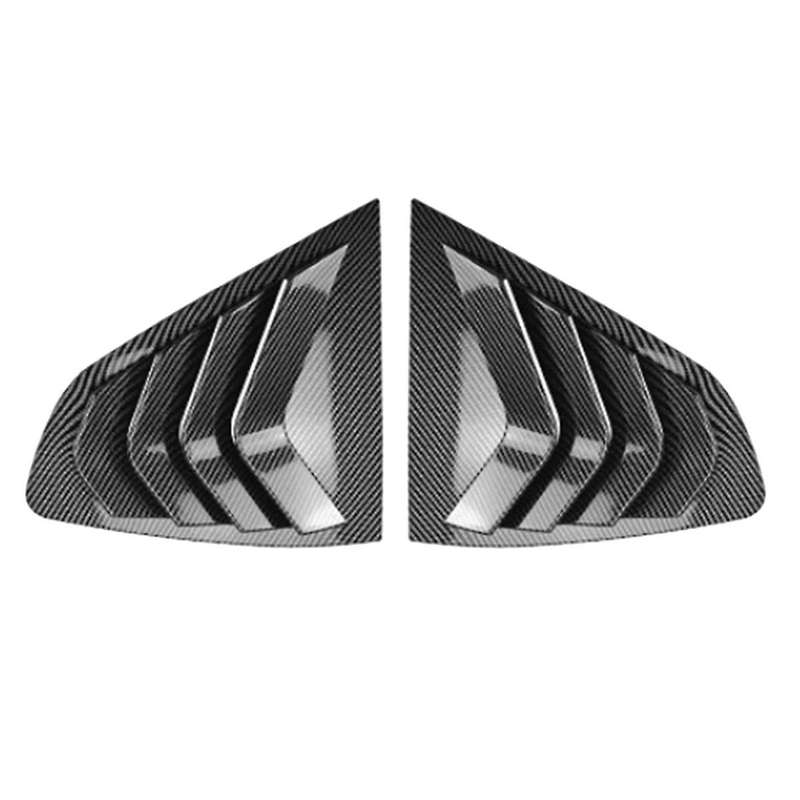 Car Rear Windows Triangle Louver Cover Sticker for X4 G02 2018+ Car Windows Triangular Trim Carbon F