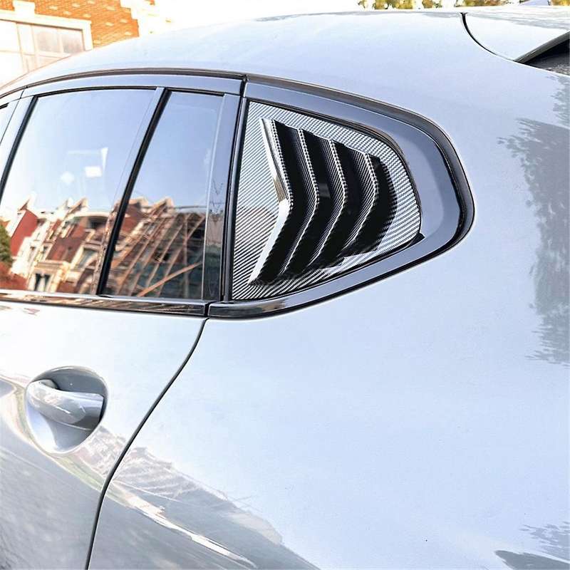 Car Rear Windows Triangle Louver Cover Sticker for X4 G02 2018+ Car Windows Triangular Trim Carbon F