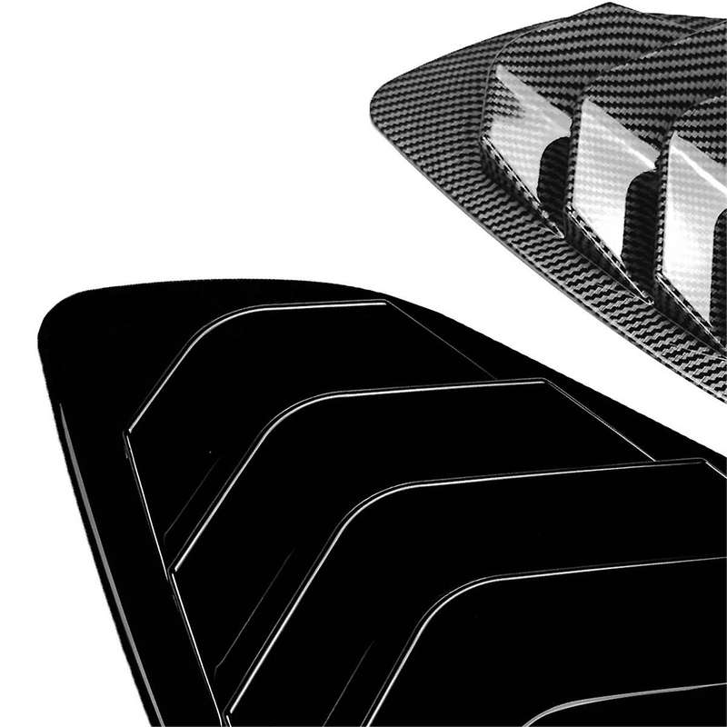 Car Rear Windows Triangle Louver Cover Sticker for X4 G02 2018+ Car Windows Triangular Trim Gloss Bl