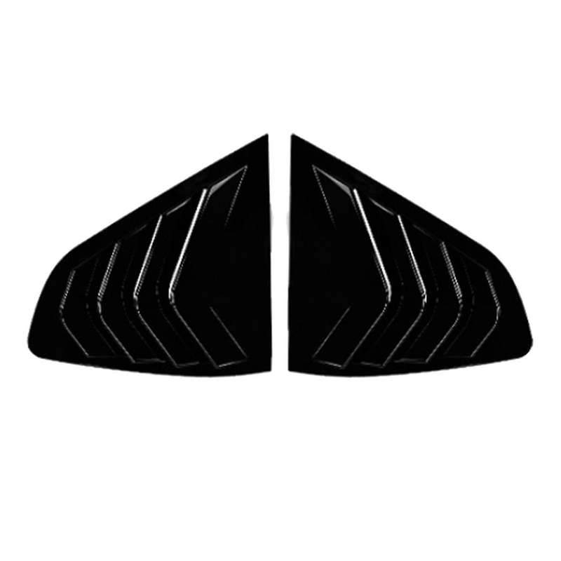 Car Rear Windows Triangle Louver Cover Sticker for X4 G02 2018+ Car Windows Triangular Trim Gloss Bl