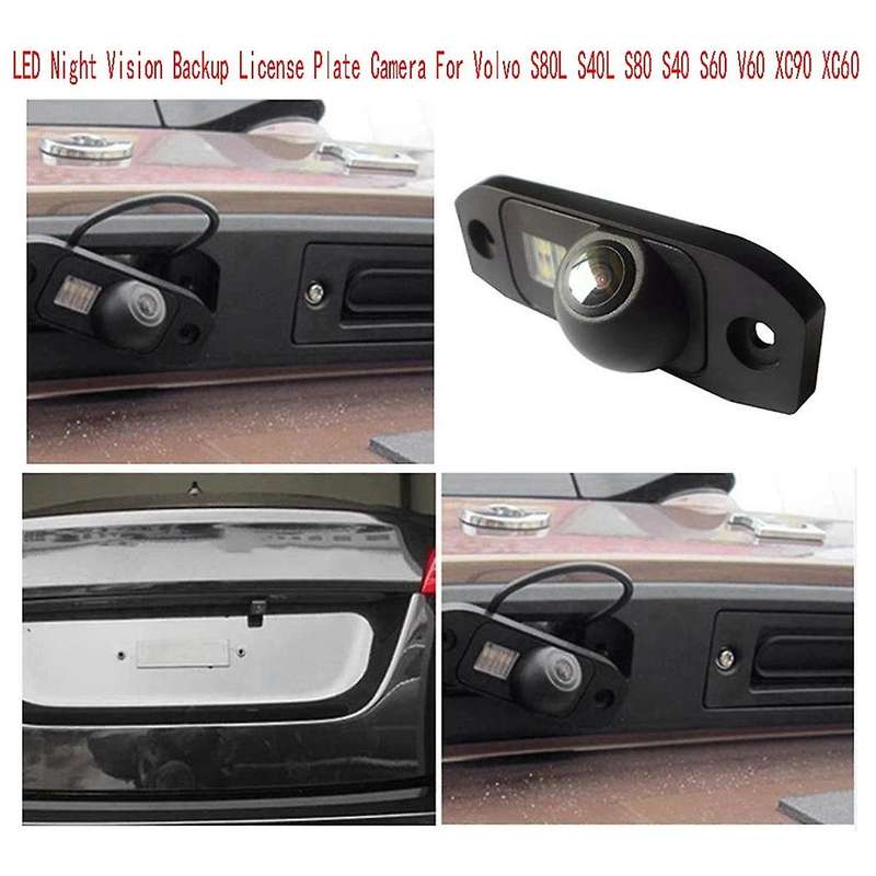 Car Rearview Backup Camera LED Night Vision Backup License Plate Camera for S80L S40L S80 S40 S60 XC