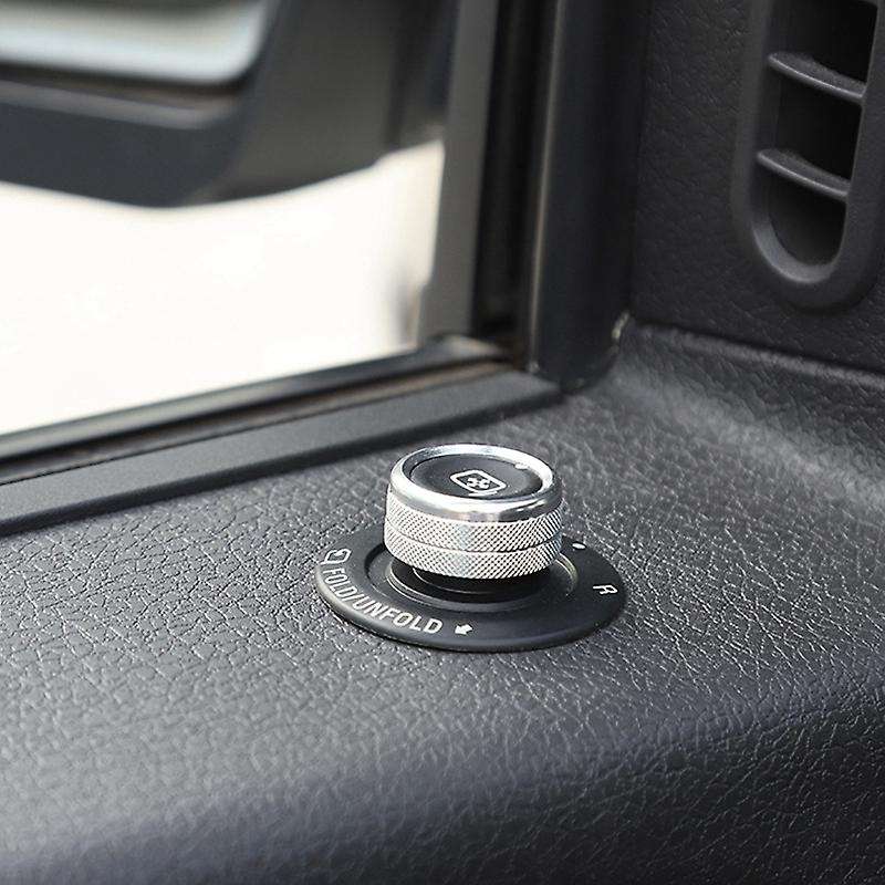 Car Rearview Mirror Control Adjustment Switch Trim Ring Cover Aluminium Accessories for 2009-2013 Si